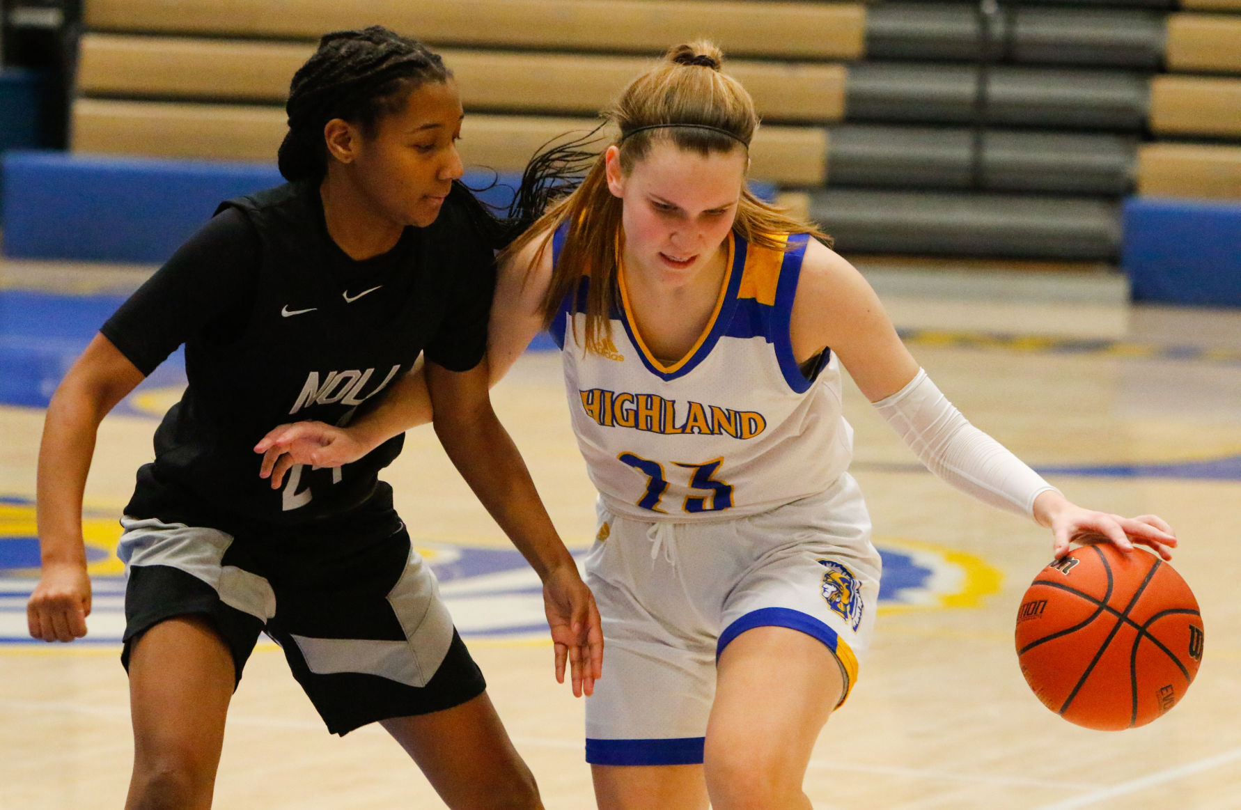 Bishop Noll at Highland girls basketball